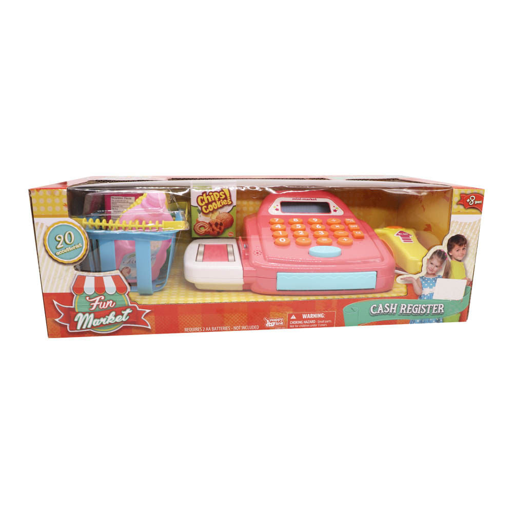 Caja Registradora Fun Market Con 20 Accesorios - Surtido
