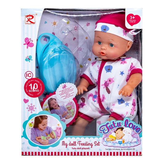 Muñeca Bebe Tutu Love Con Sonido 14" - Surtido