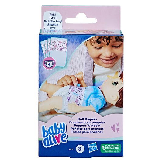 Pañales Desechables Para Muñeca Baby Alive 4 Piezas