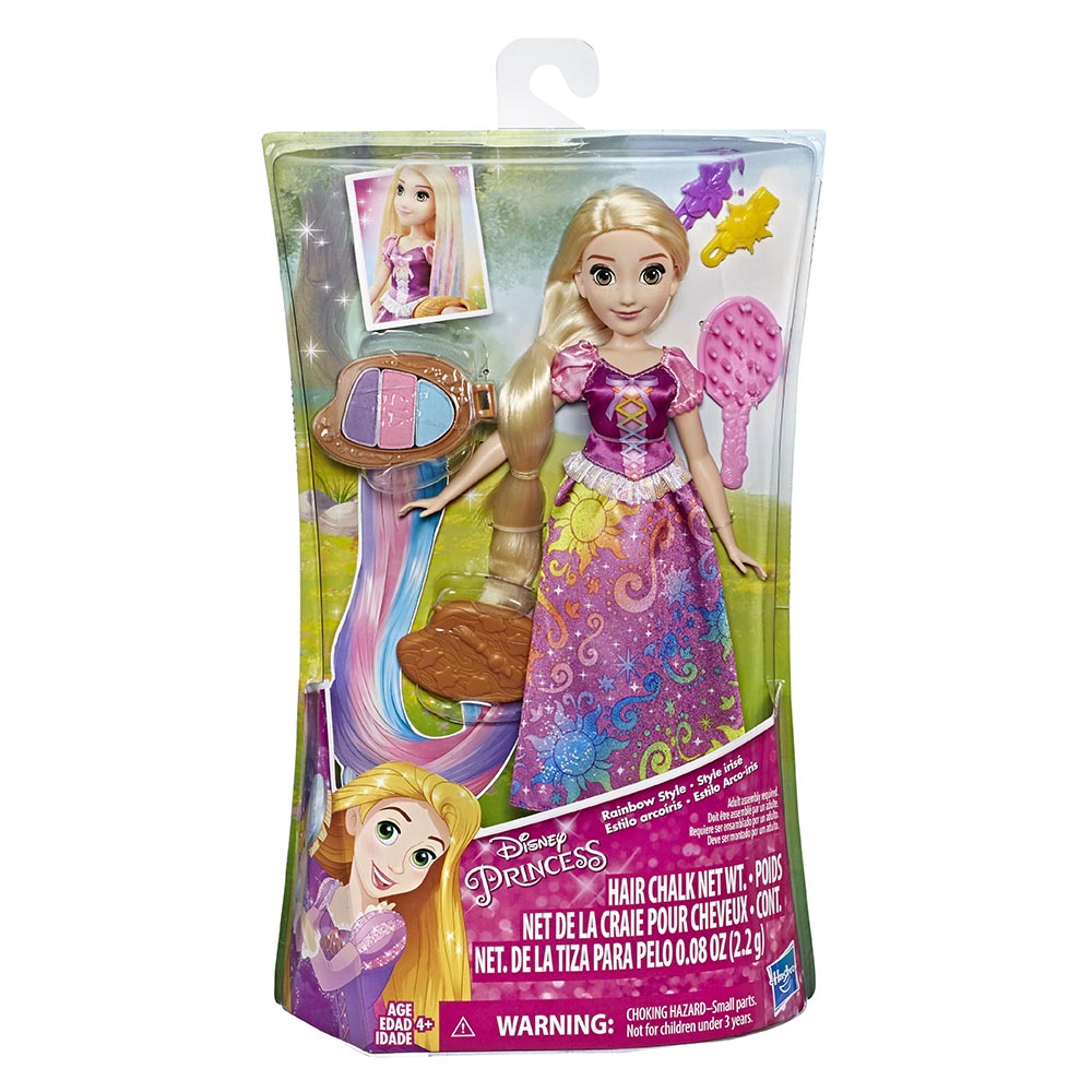 Muñeca Rapunzel Disney Princess Rainbow Hair