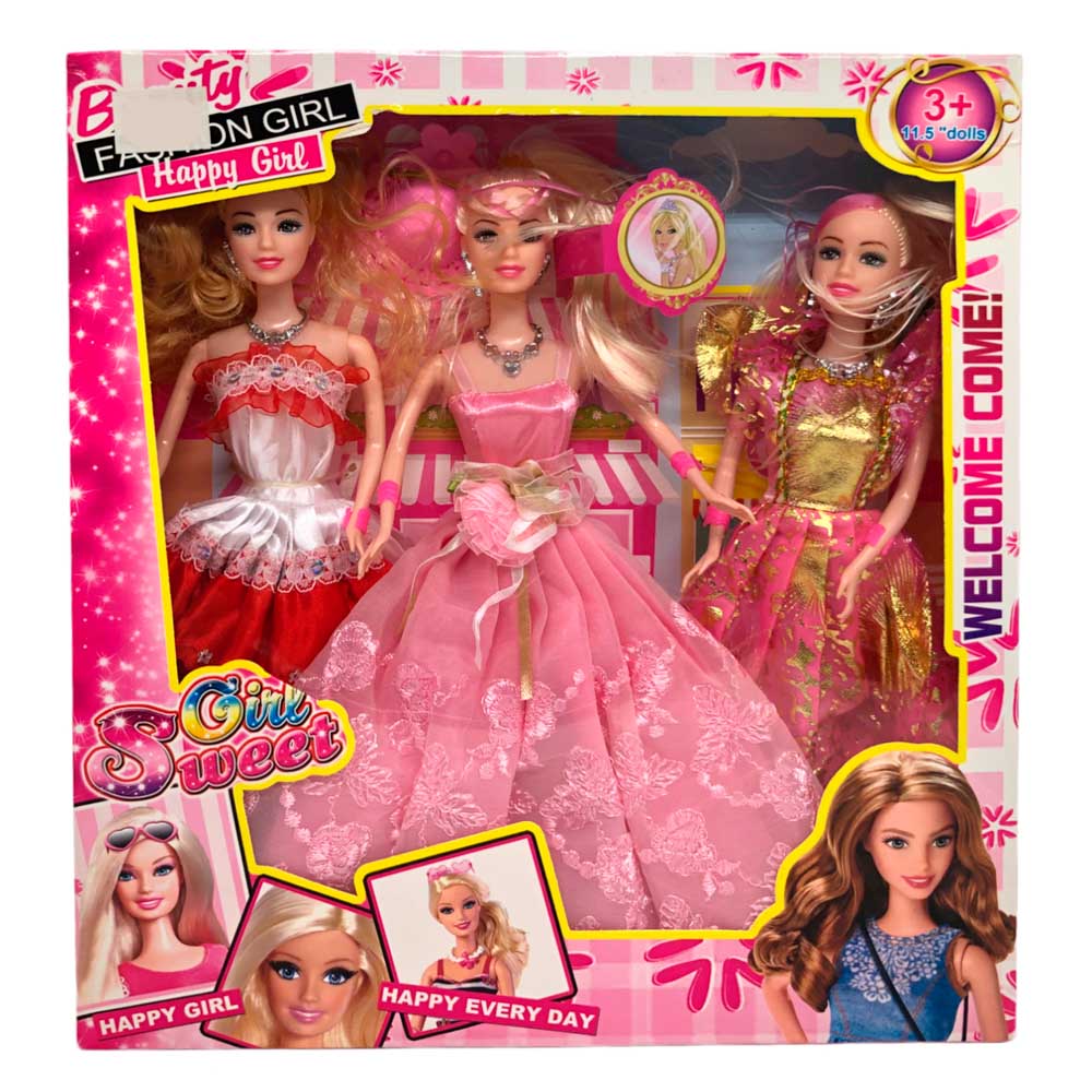 Muñecas Glamour Girl Con Accesorios.