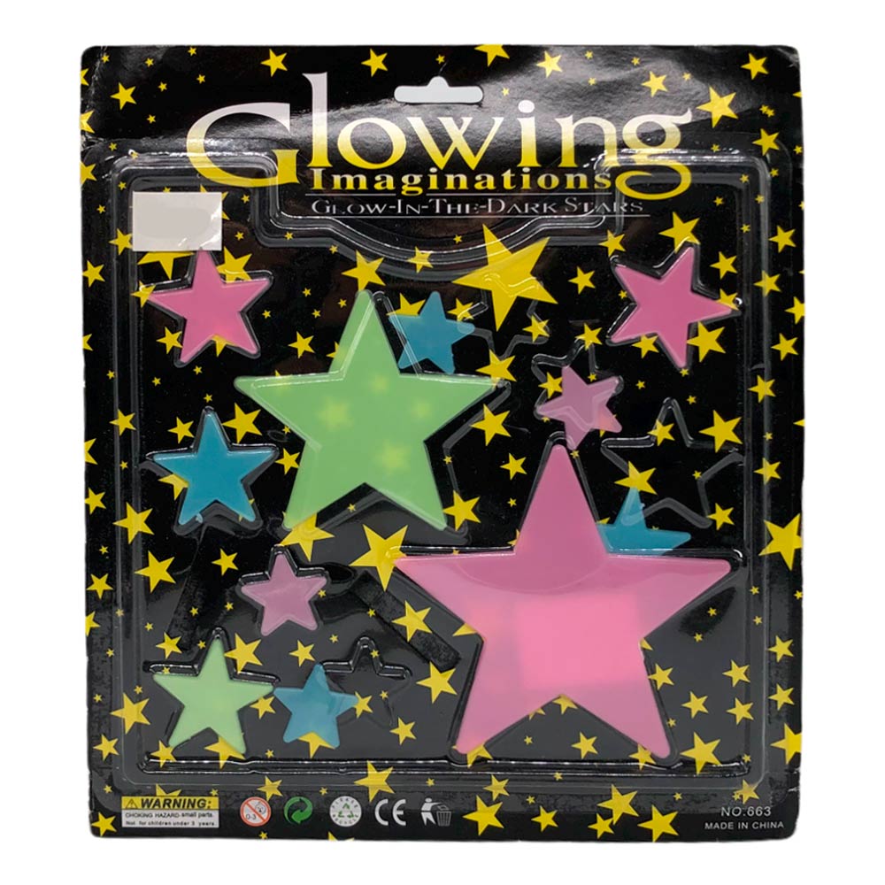 Set de Estrellas Fluorescentes de Colores