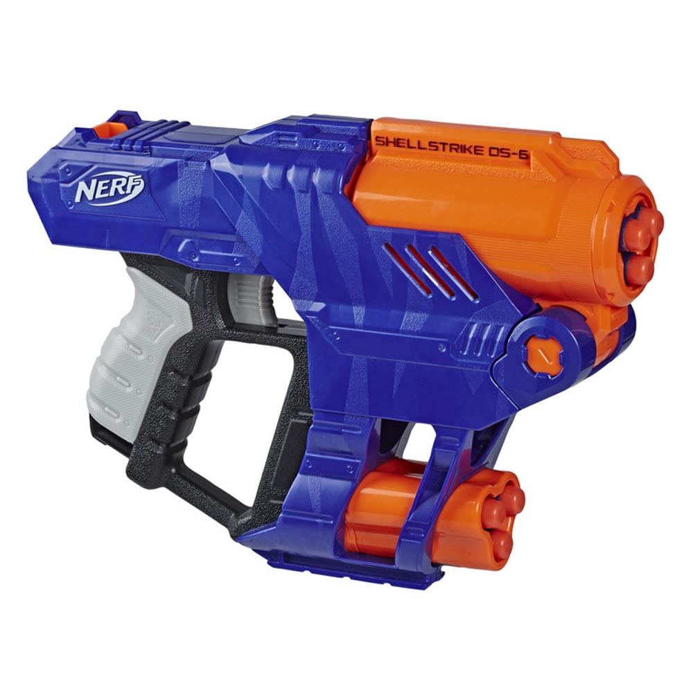 Pistola Nerf Lanza Dardos N-Strike Elite Shellstrike DS-6