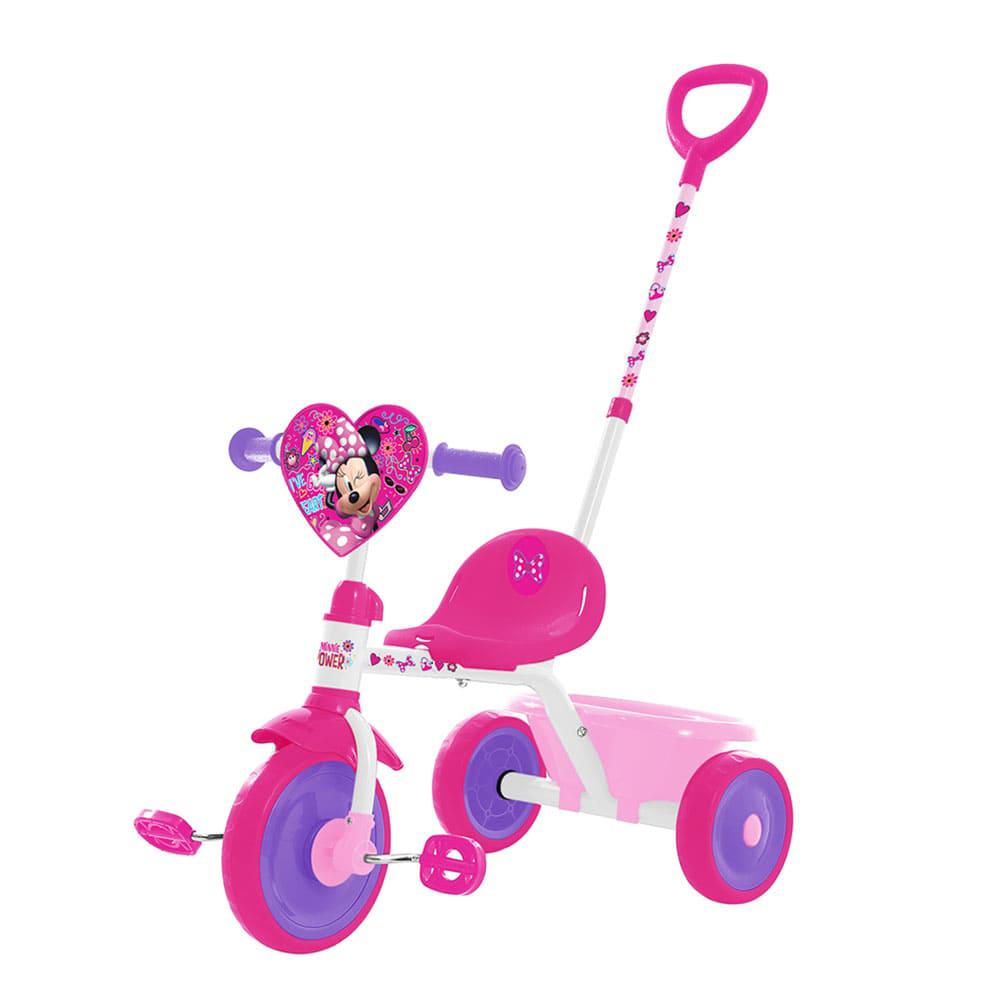 Triciclo Minnie Mouse Con Guía