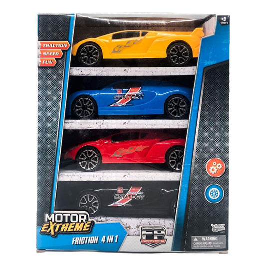 Set de Autos Motor Extreme de Fricción 1:24