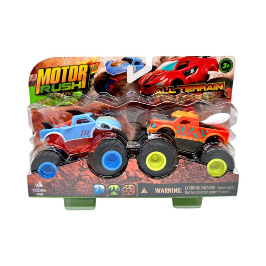 Set de Camionetas Todo Terreno 9.5 Cm Motor Rush