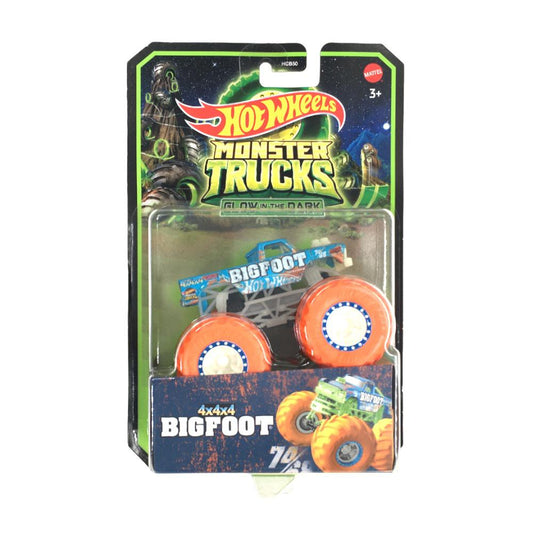 Hot Wheels Monster Trucks Vehículo de Juguete Glow