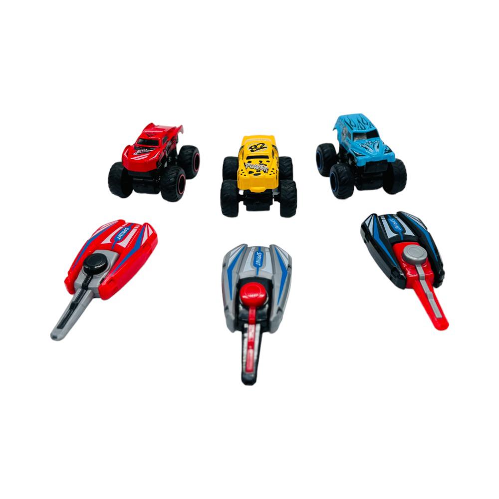 Juego de 3 Carros Jstoys Con Lanzador