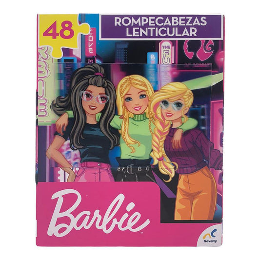 Rompecabezas Barbie Mattel Lenticular 48 Piezas