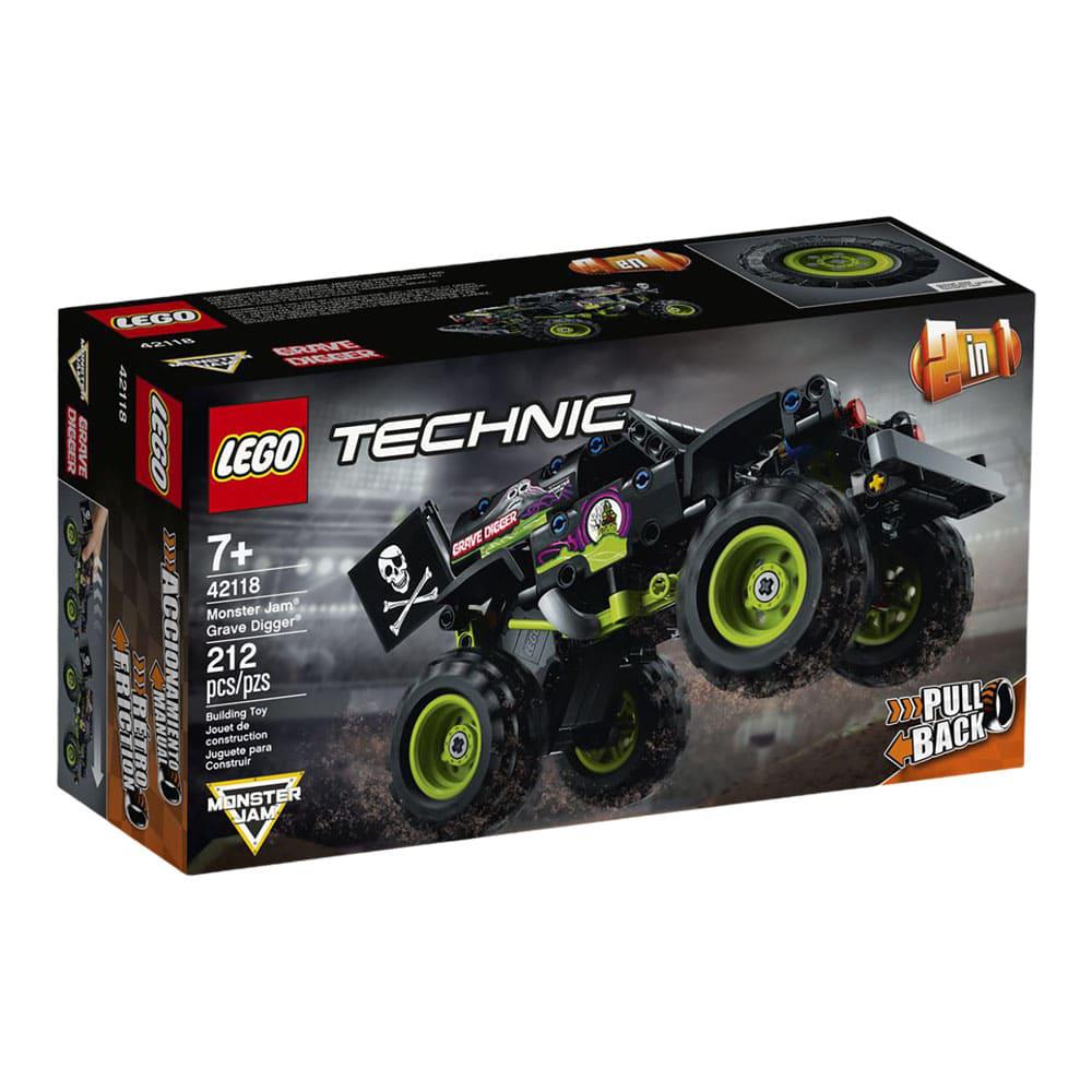 Bloques Lego Monster Jam Grave Digger 212 Piezas