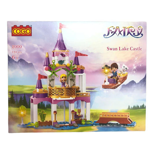 Bloques Cogo Castillo Del Lago de Los Cisnes 191 Piezas