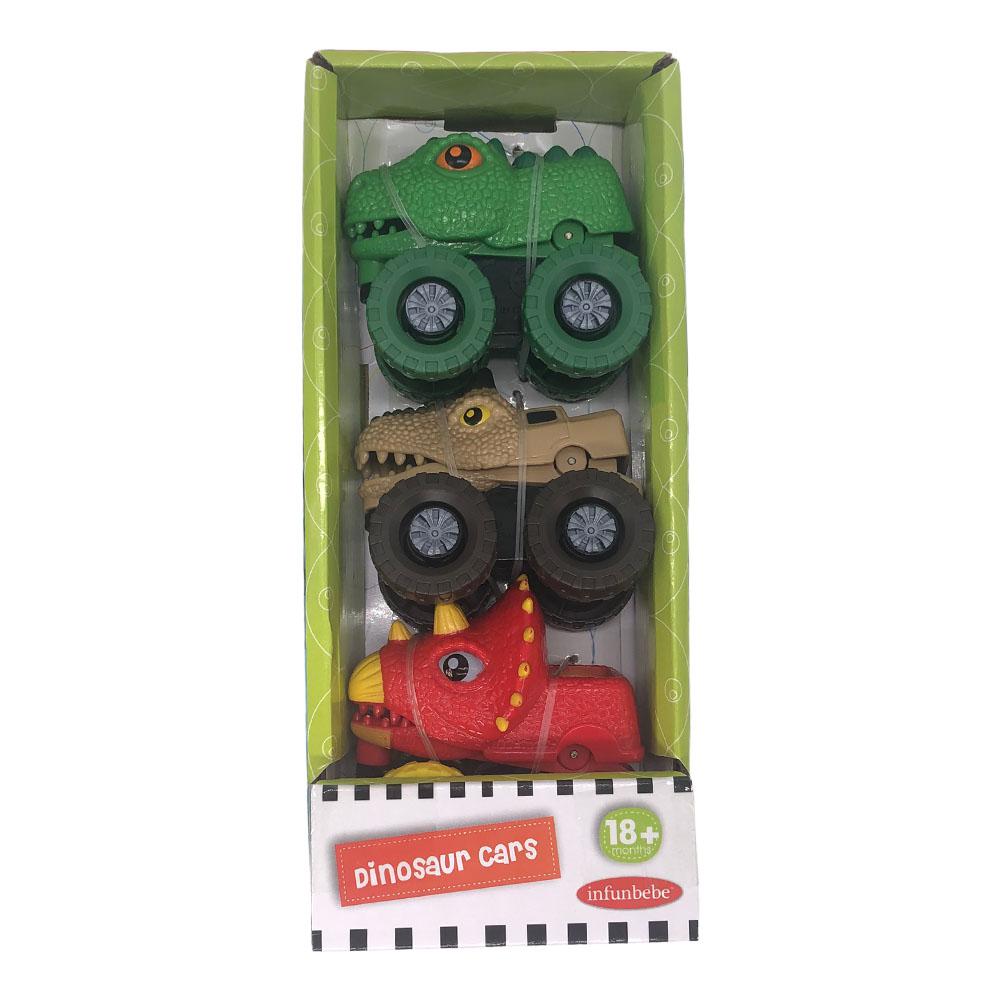 Set de Carros Dinosaurios Infunbebe 3 Piezas