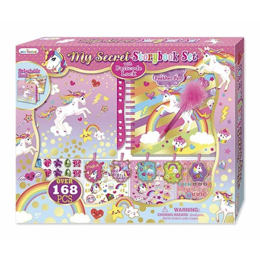 Set Diario Hot Focus Unicornio 168 Piezas