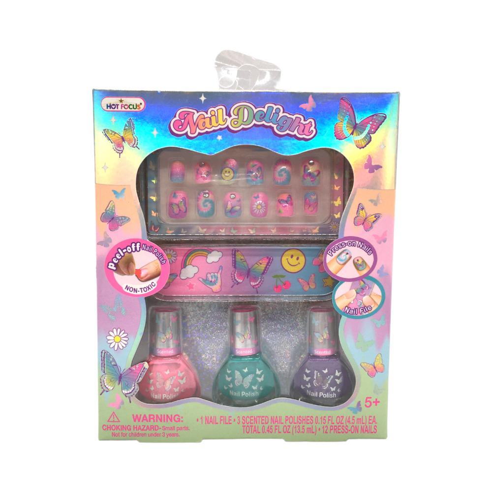 Uñas Para Niña Hot Focus Con Accesorios