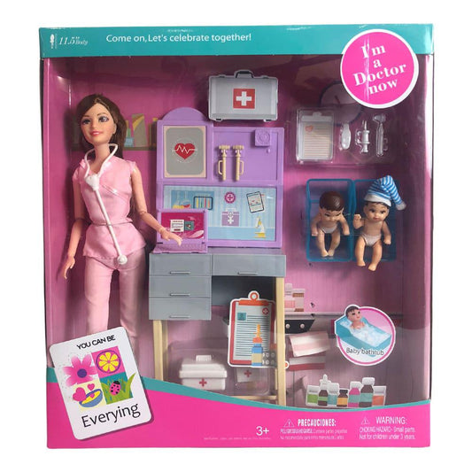 Muñeca Fuqier Doctora Con Accesorios