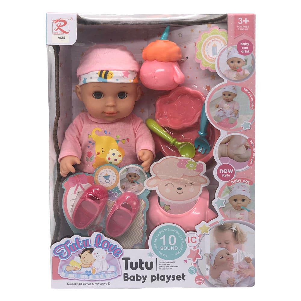 Muñeca Bebé Tutu Love Con Accesorios y Sonidos - Surtido