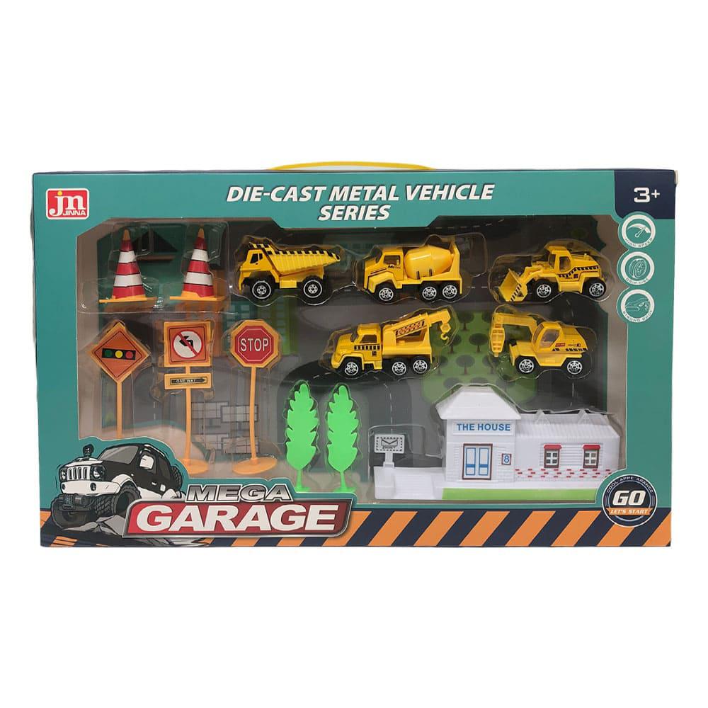Set de Vehículos de Construcción Huada Mega Garage