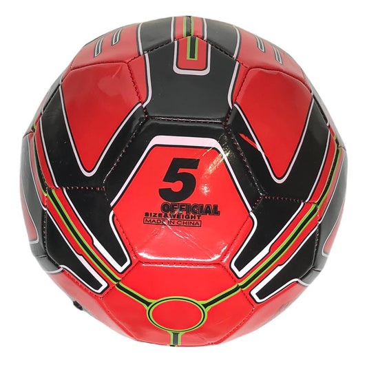 Balón de Fútbol Mays 5 Rojo con Negro 8"
