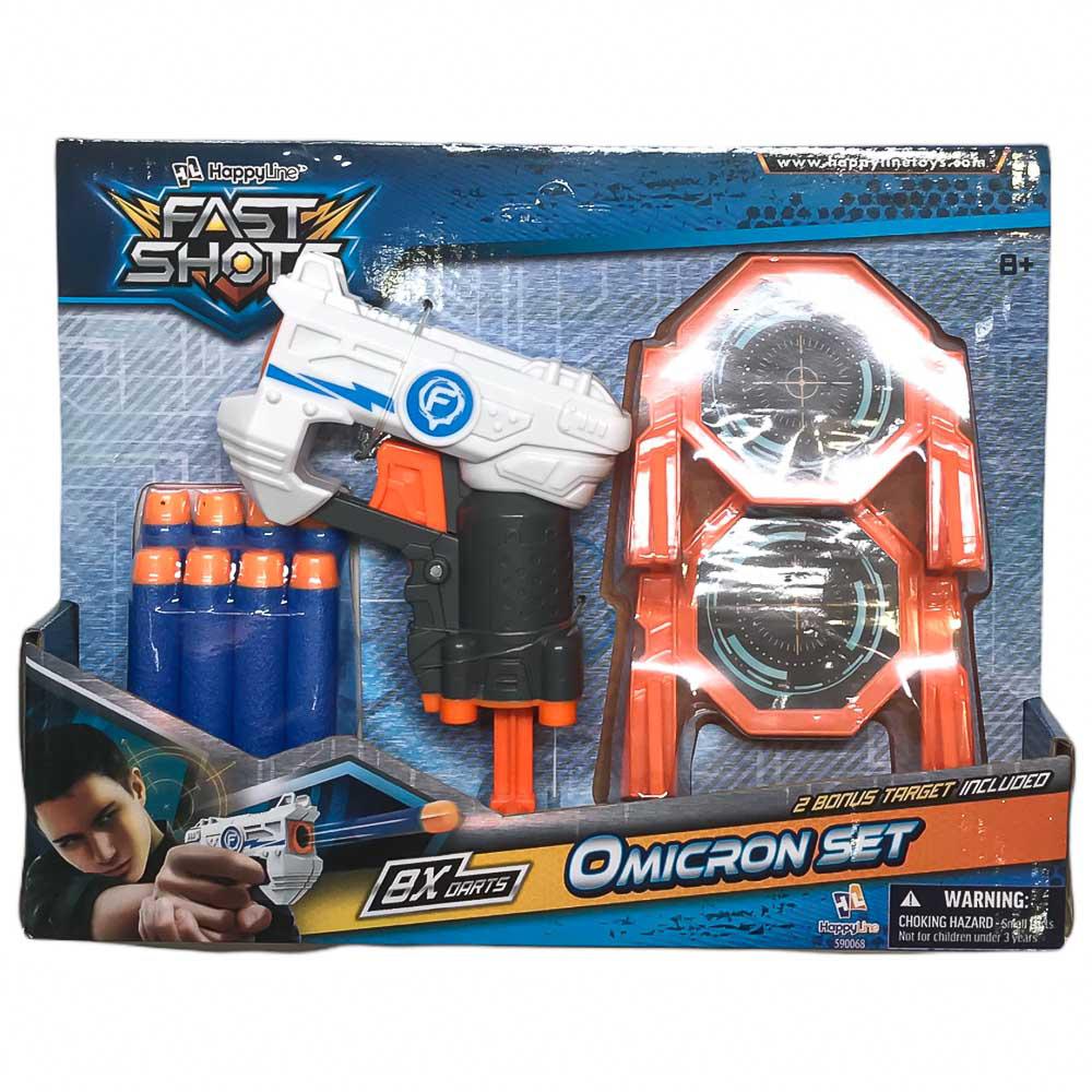 Lanzador Omicron Fast Shots Set 8 Dardos
