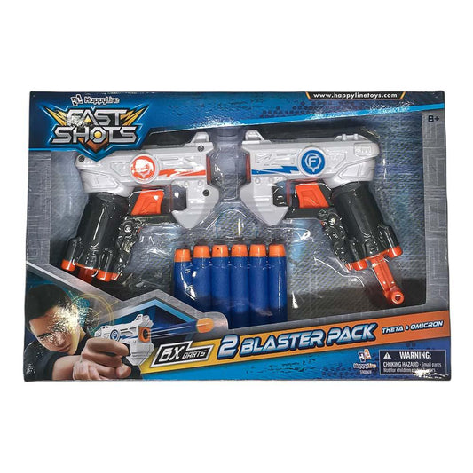 Juego 2 Lanzadores Fast Shots 6 Dardos