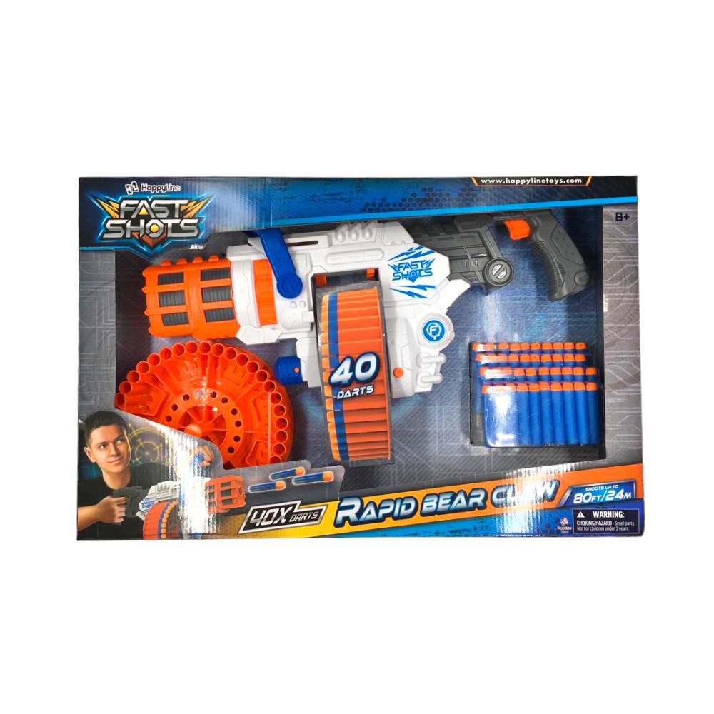 Pistola de Juguete Fast Shots con 40 Dardos