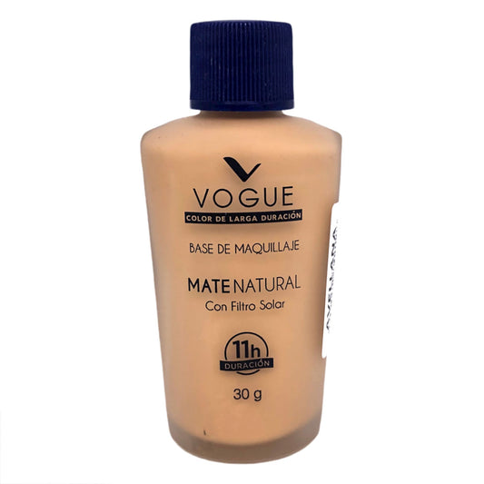 Base Líquida Vogue Mate Natural Avellana 30 ml
