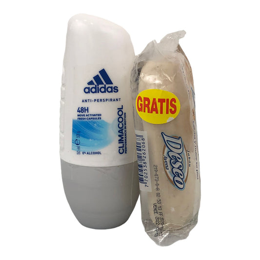 Desodorante Roll On Adidas Clima+Jabón Dama 50g