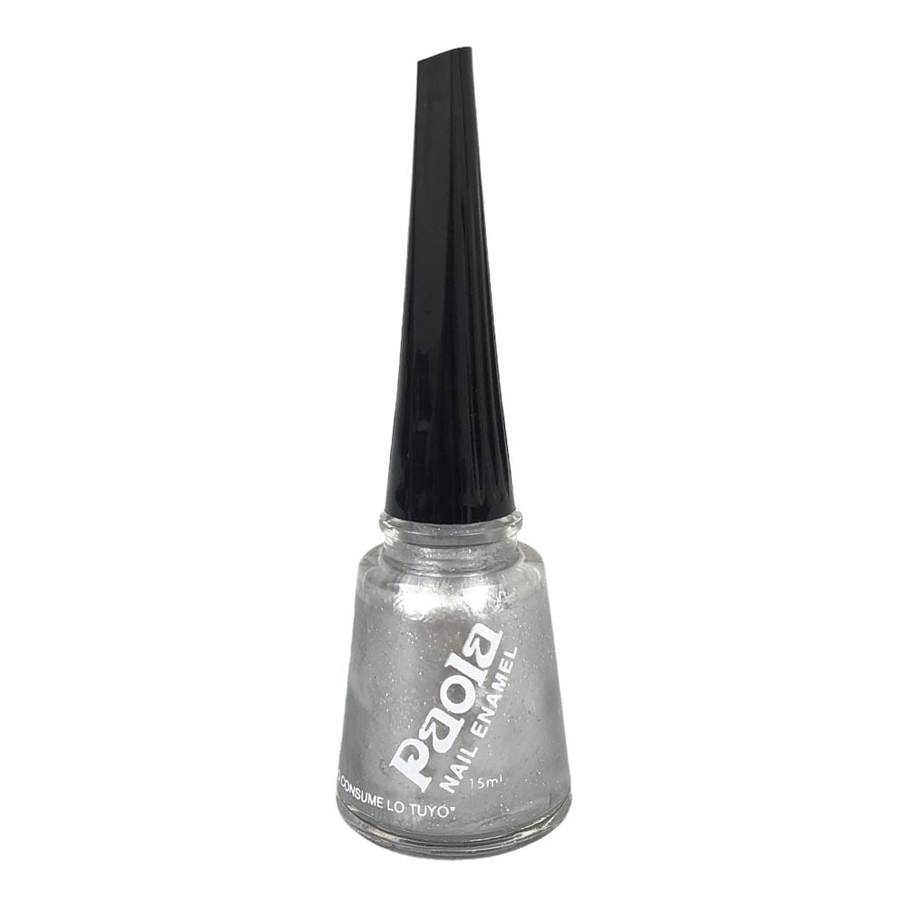 Esmalte Para Uñas Paola Plateado 15 ml