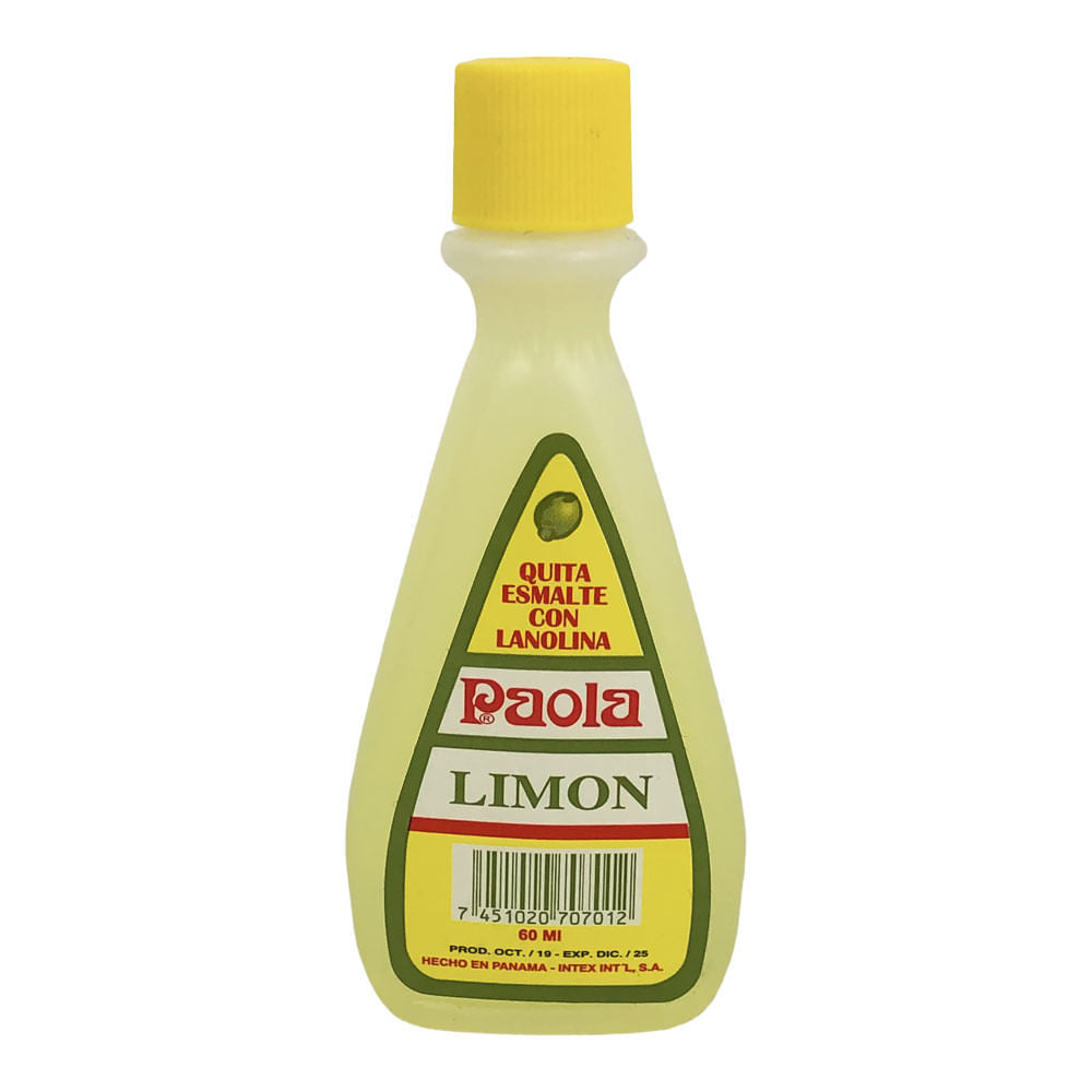 Removedor de Esmalte Paola Con Limón 2 oz