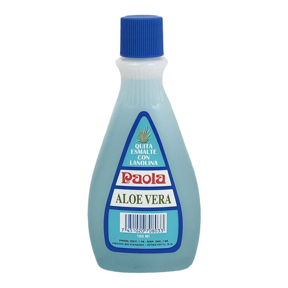 Removedor de Esmalte Paola Con Aloe Vera 100 ml