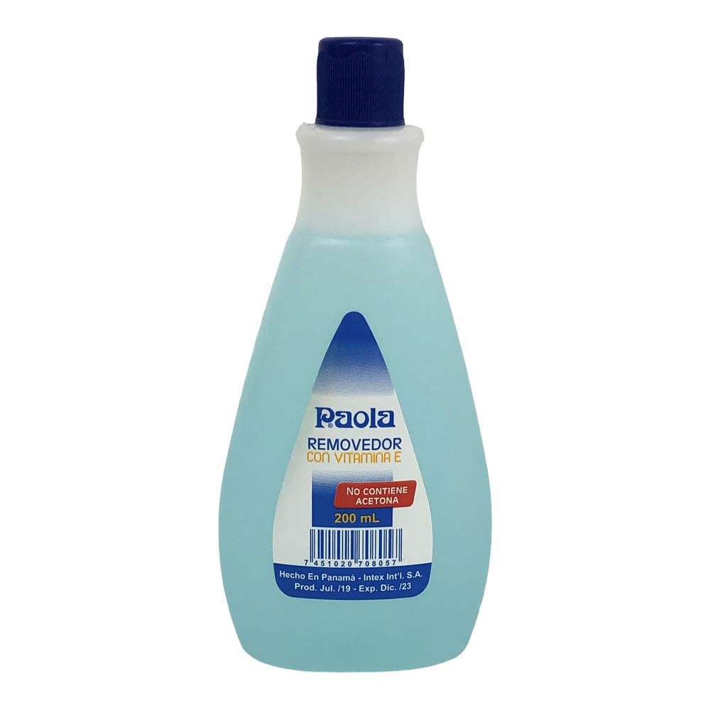 Removedor de Esmalte Paola Con Vitamina E 200 ml