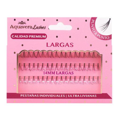 Pestaña Falsas Aquavera Con Nudos Largas