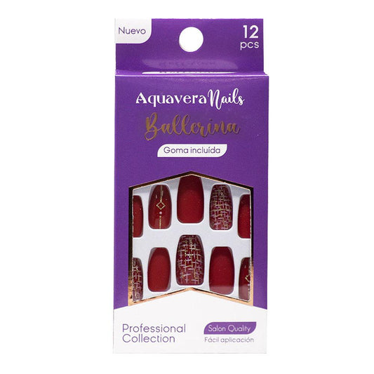 Uñas Falsas Aquavera Ballerina 5 Para Dama