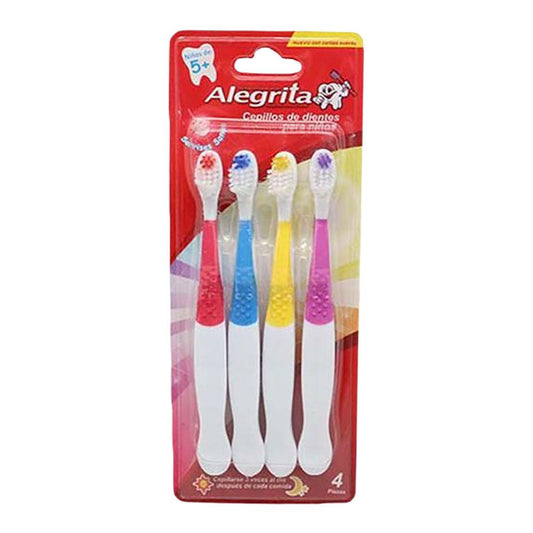 Cepillo Dental Alegrita Infantil 4 Piezas