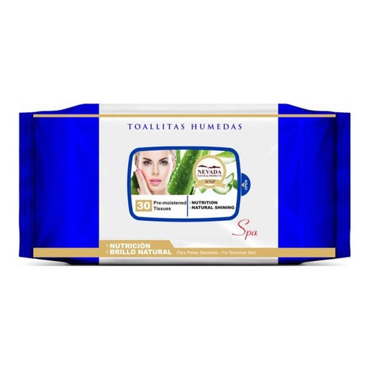Toallitas Desmaquillantes Nevada Con Aloe Vera 30 Unidades