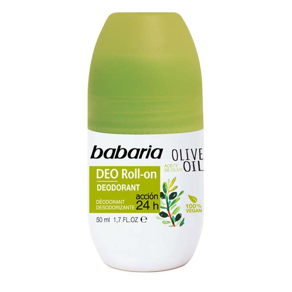 Desodorante Roll On Babaria Con Aceite de Oliva Para Dama 50 ml