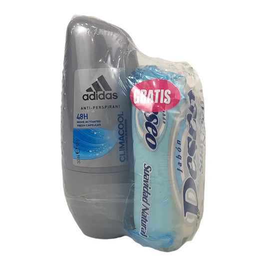 Desodorante Roll On Adidas Clima+Jabón Para Hombres 50 g