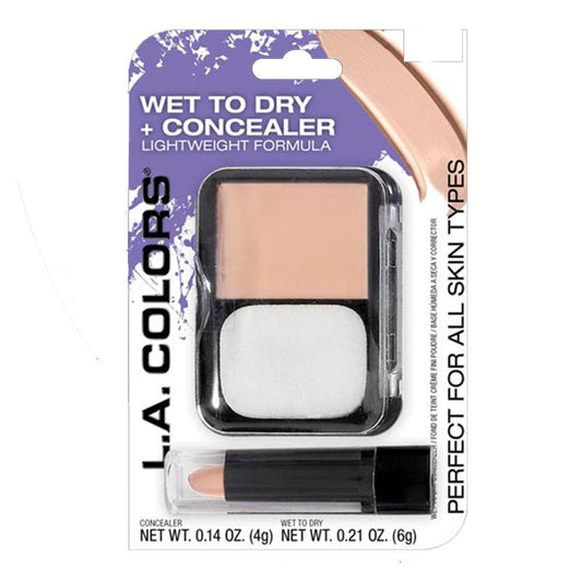 Polvo en Crema y Corrector L.A. Colors