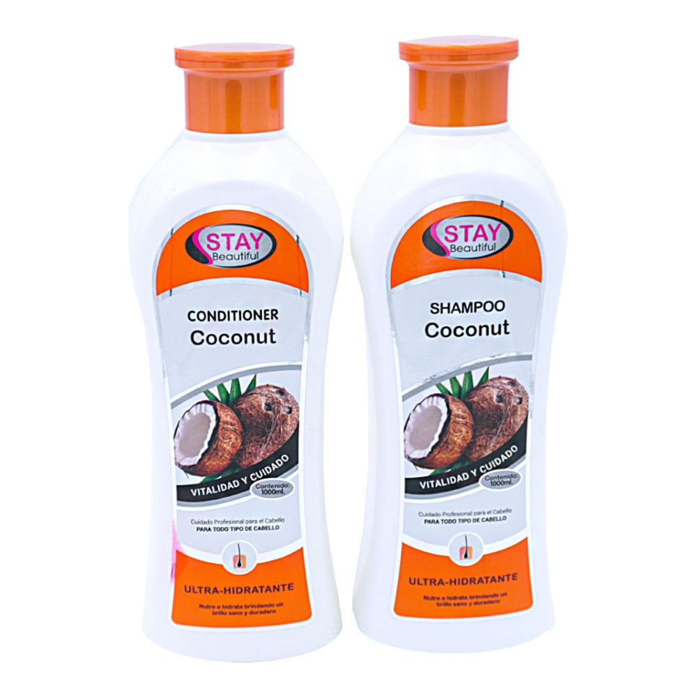 Shampoo y Acondicionador Coconut Stay Beautiful 1000 ml