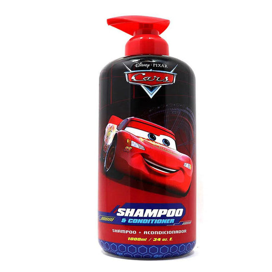 Shampoo Acondicionador Cars 2 en 1 Para Niño 1000 ml