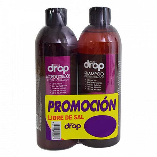 Shampoo + Acondicionador Beautdrop Restructurador 500 ml