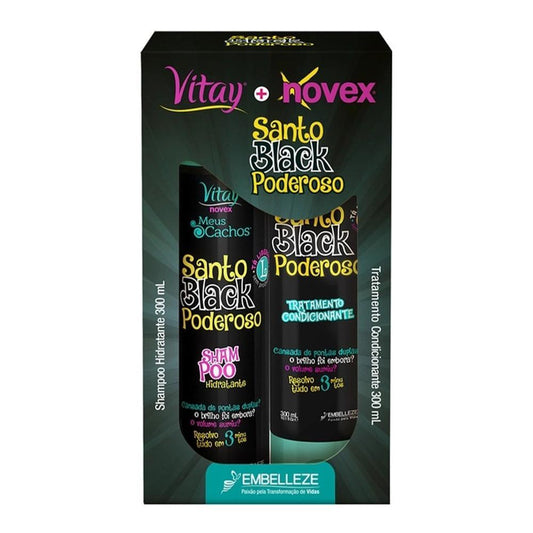 Shampoo y Acondicionador Novex Santo Black